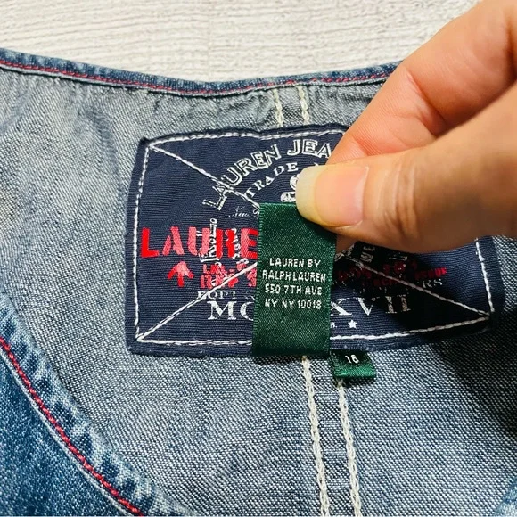 Lauren Ralph Lauren Sleeveless Lace Up Cotton Dress Vintage Limited Edition - Picture 9 of 11